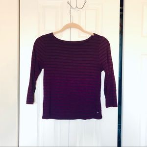 ⭐️AE Soft & Sexy 3/4 Sleeve Striped Shirt